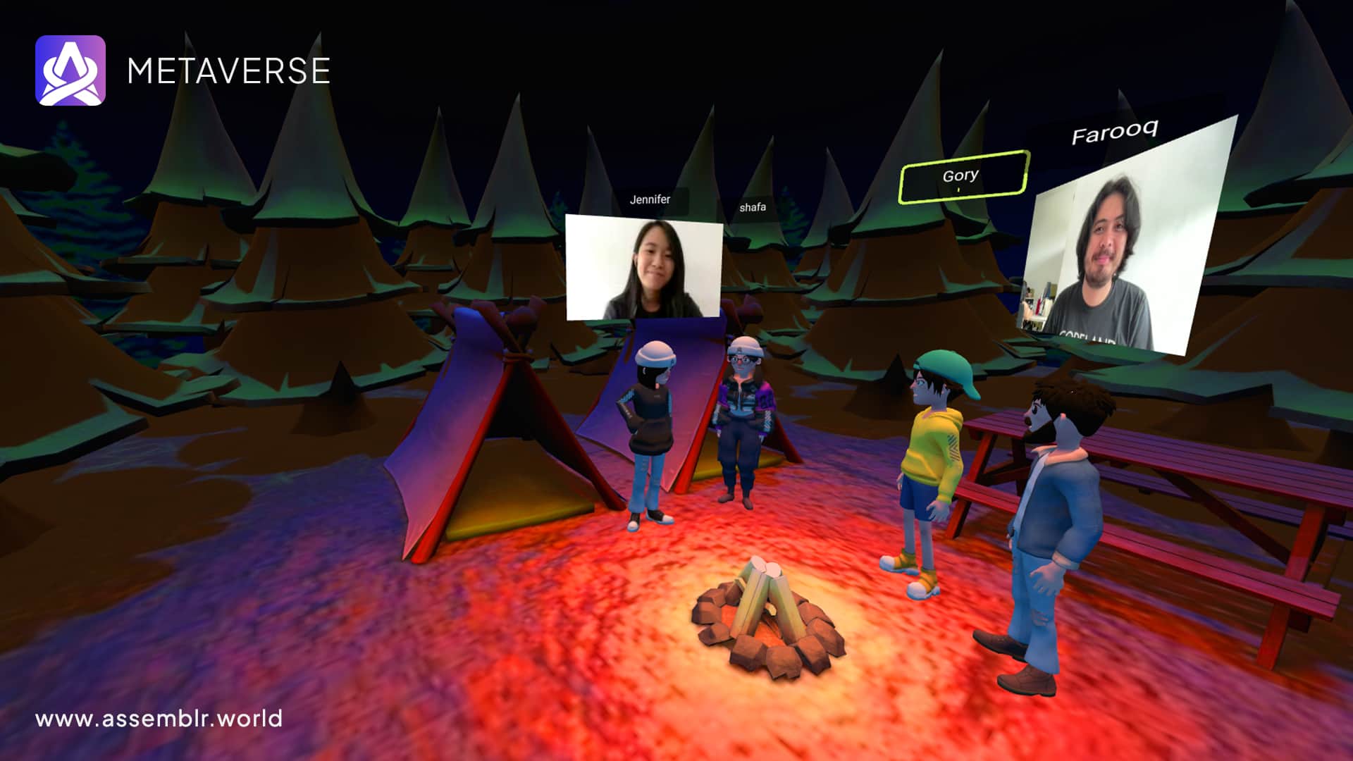 Assemblr Metaverse Social features